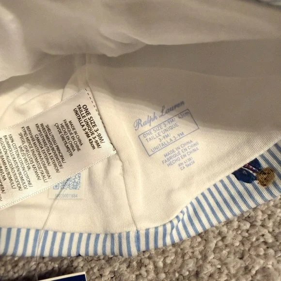 Ralph Lauren Kids Blue Striped Hat - Picture 4 of 4